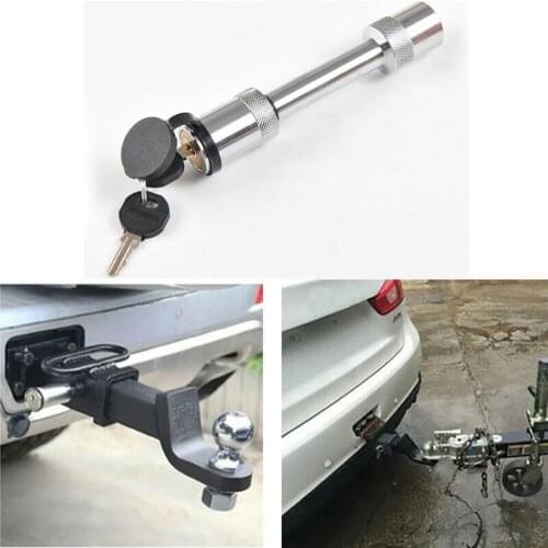 Motorcycle RV Lock 5/8" Trailer Hitch Locking Pin with 2 Keys and Cover Truck Trailer Receiver Security Car and Motorcycle Lock