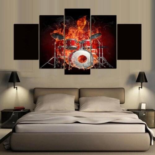 Diy Flaming skull playing drums 5d diamond painting crystal 5d diamond embroidery spuare&round crystal painting cross stitchsets