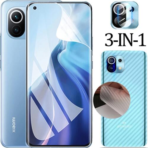 Not glass, Front + back film for xiaomi mi11 screen protector mi 10/11 pro Hidrogel protection mi 10 lite xiaomi 11 pro 5g Film