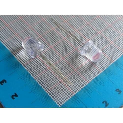 Brand new 100pcs F8MM white light emitting diode 8mm white LED lamp beads 13000-15000mcd