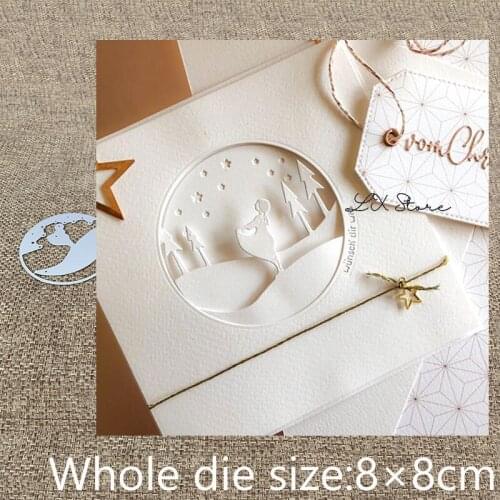 New Design Craft Metal Cutting Die die cuts semicircle star girl decoration scrapbook Album Paper Card Craft Embossing die cuts