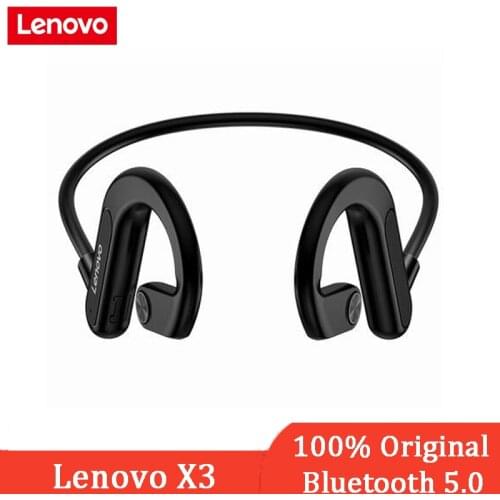 Original Lenovo X3 Bone Conduction Bluetooth 5.0 Earphone Sport Waterproof Wireless Bluetooth Headphone 2021 New Designed