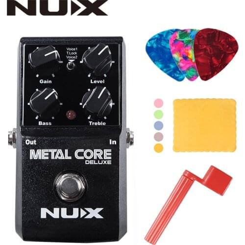 NUX Metal Core Deluxe Extreme Metal distortion Guitar Effects Pedal Upgraded mode High Gain 2 models