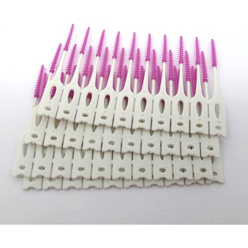 40Pcs/set Silicone Interdental Brush Oral Hygiene Teeth Cleaning Brushes Toothpick, Adults Teeth Care Tools Interdental Brush