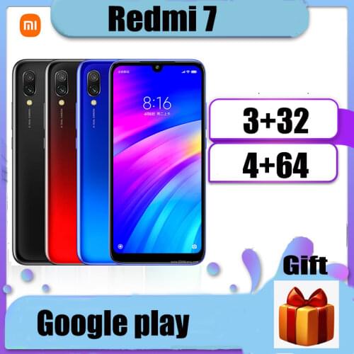 Xiaomi Smartphone Redmi 7 4GB 64GB Google play Android cellphone 4000mAh Fingerprint fast Charging 10W global version