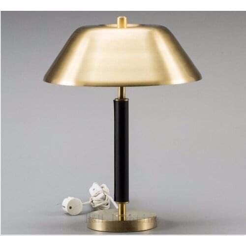 Modern minimalist bedroom bedside lamp wrought iron living room study decoration table lamp
