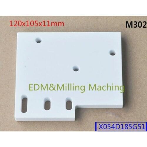 CNC Wire EDM Machine M302 Lower Isolator Plate Ceramic insulation board X054D185G51 120X105X11mm For DWC-F1/G/H Service