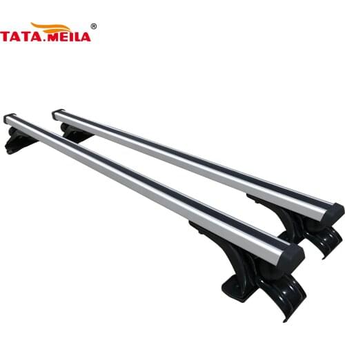 TATA.MEILA Universal Cross Bar Fits Car Without Original Roof Rack Aluminum Alloy Roof Bar with Three Hooks for Sedan Cars