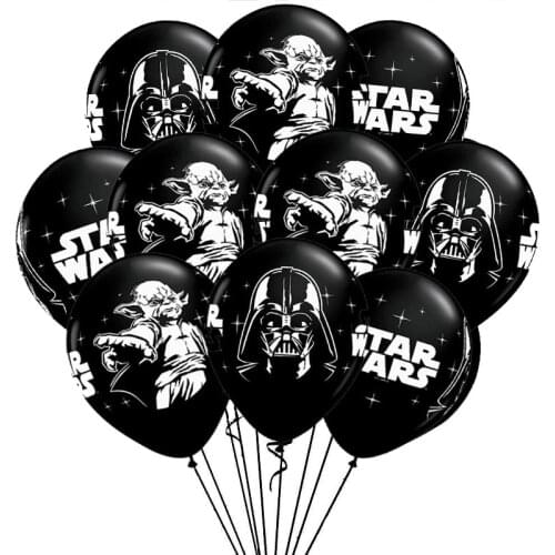 10pcs/Lot Wars Black White Latex Balloon Pirates Theme Movie Fans Party Decoration Birthday Supplies Boy Kids Toys Balls Globos