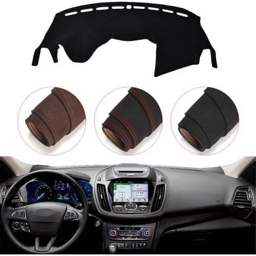 Console Dashboard Suede Mat Protector Sunshield Cover Fit For Ford Escape Kuga 2013-2018