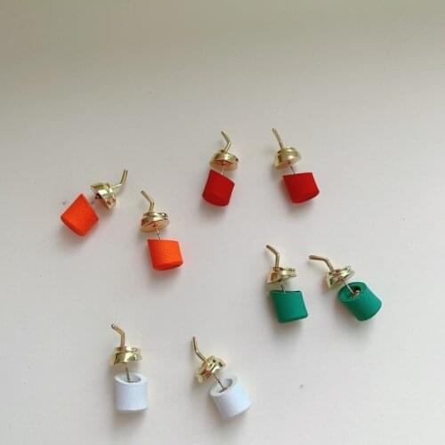 Orgin Summer Unique Design Can Candy Colors Dangle Earrings for Women Irregular Geometrical Party Earrings Jewelry Accessories