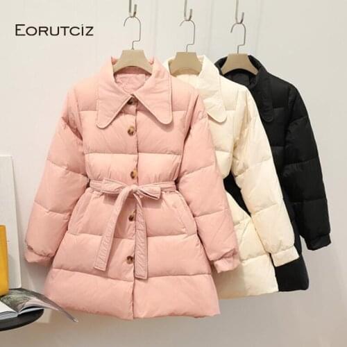 SEDUTMO Winter Long Women Duck Down Coat Ultra Light Tunic Oversize Jacket Slim Spring Puffer Jacket Parkas ED1064