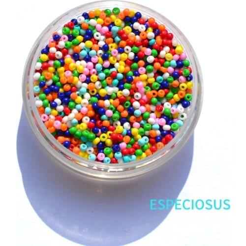 1.8mm Jewelry Making Glass Seed Spacer Small Beads Multi color Round Shape Measly Beads DIY Bracelet Accessory braided material
