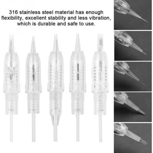 5Pcs/Set Eyebrow Tattoo Cartridge Rotary Electric Microblading Tattoo Pen Needle for Tattoo Machine Body Makeup
