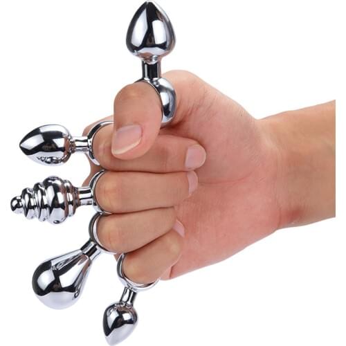 Stainless Steel Anal Plug Ring Handheld Sex Toys for Men Women Erotic Toys Enema Sex Products Butt Plug Gay Anal Cleaning