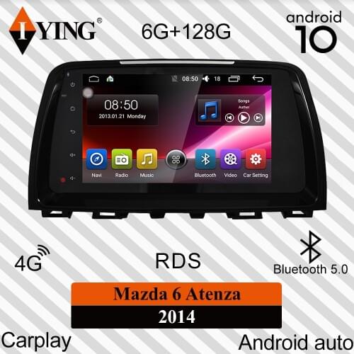 IYING Wireless Carplay For Mazda 6 Atenza 2014 Car Radio Multimedia Video Player Navigation GPS DSP 32EQ Android 10 No 2din dvd