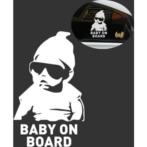 Car-Styling BABY ON BOARD Car Stickers Warning Decals for Toyota Camry Highlander RAV4 Crown Reiz Corolla Vios Yaris L