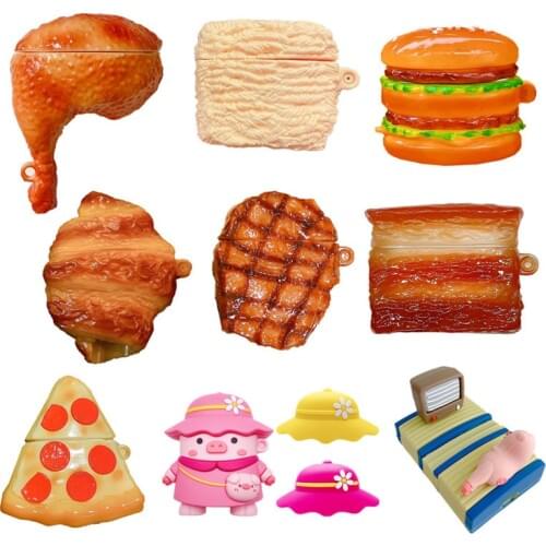 For airpods case,Creative cuisine Silicone Case for AirPods 1 2 Pro Cases Wireless Bluetooth Headphone Box Protective Cover