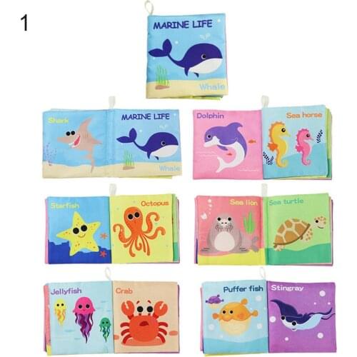 Baby Early Teaching Cloth Books Sounding Cognitive Learning Enlightenment Toys