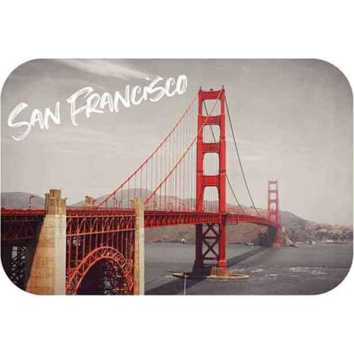 Personality for Golden Gate Bridge San Francisco USA Car Stickers Vinyl Sunscreen RV VAN Car Accessories Anime Apply To Car Door