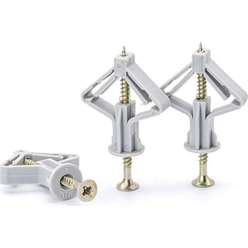 Drywall Anchors Kit Butterfly/Aircraft Expansion Tube Pipe for Curtain Gypsum Board Wall Installation Fastener Hardware