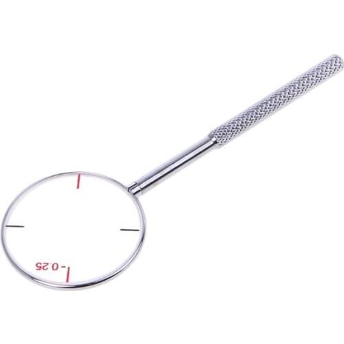 Round Optical Cross Cylinder Lens Tool Optical Instruments Ophthalmic Lens Diopters Optometry Accessories 0.25 / 0.50