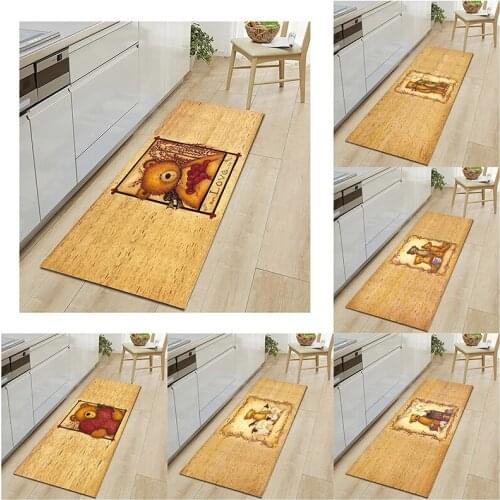 Kitchen Mat Cheaper Anti-slip Modern Area Rugs Living Room Balcony Bathroom Printed Carpet Doormat Hallway Cartoon Bath Mat