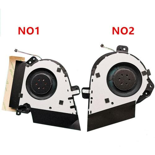 New for ASUS ROG GU502DU GU502GV GU502GV-BI7N10 DFS5K1211549IP DFS5K12304363C 15.6" Gaming CPU + GPU Cooling Fan 5V 0.5A
