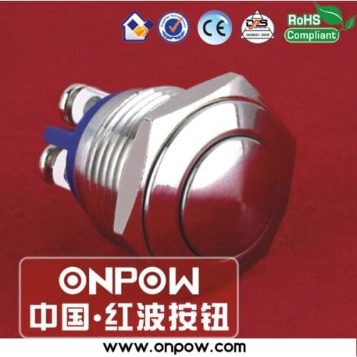 ONPOW 16mm dome head push button switch GQ16B-10/S