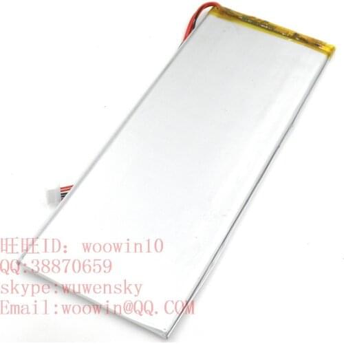 Tianshi Tablet PC I TiensPAD2014 battery, 3776185 battery, 5 wire, flat plug, made in China