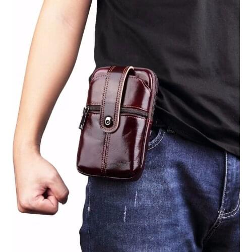 Waist Band Belt Genuine Cow Leather Mobile Phone Case For Moto G5S Plus/Z2 Play/E4 Plus/G5 Plus/Z Play/G4 Plus/X Force/X Style