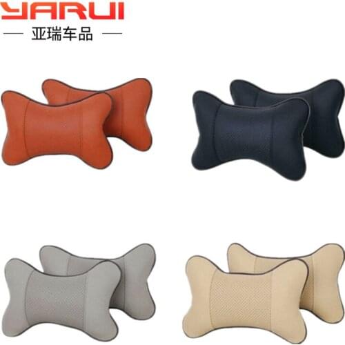 Factory direct vehicle with PU headrest seat neck Pillow Four Seasons universal Sonny Bone Pillow Car