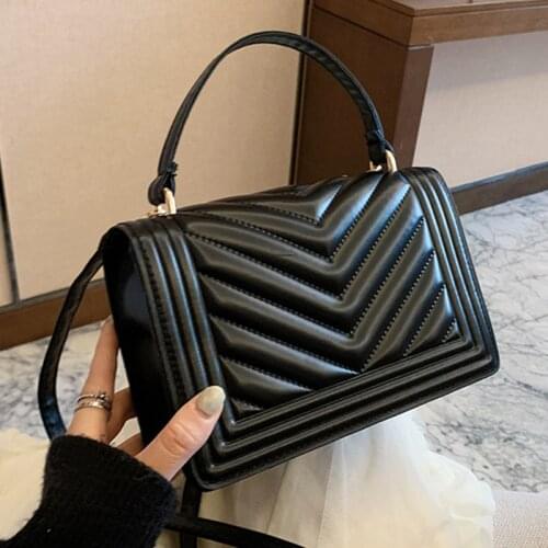 Luxury Brand Handbags Designer Shoulder Bags for Women Top Handle Crossbody Bags PU Leather Flap Small Tote Bag Lady Purse Chic