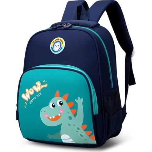 Cartoon Print Kindergarten Boys And Girls Backpack Cute Small School Bag Orthopedic Backpacks