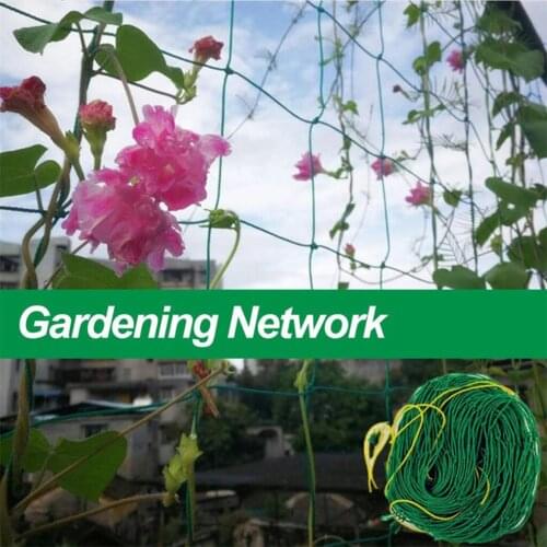 Garden Plants Climbing Nets Fruit Vegetable Flower Vine Plants Climbing Net Grow Holder Cucumber Plaid Netting Mesh Accessories