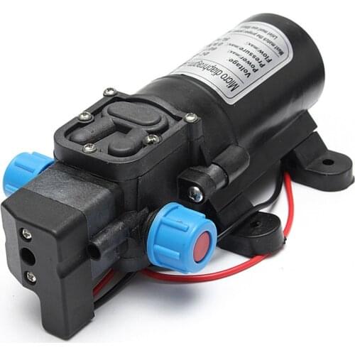 DC 12V 120PSI 5L/MIN Agricultural Electric Water Pump Black Micro High Pressure Diaphragm Water Sprayer Car Wash 12 V