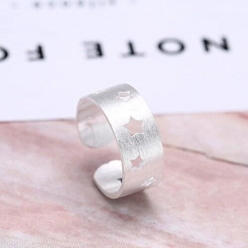 Vintage Star Rings For Women Men Lover Girls Simple Finger Rings Fashion Female Wedding Jewelry Gifts