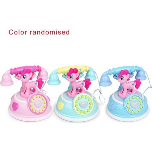 High Quality Retro Telephone Early Education Story Machine Multi-mode Simulation Telephone Girl Toy