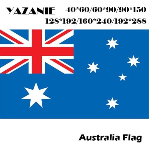 YAZANIE 60*90cm/90*150cm/120*180cm/160*240cm Australia Flag Aussie National Hanging World Cup Banner for Festival Decoration