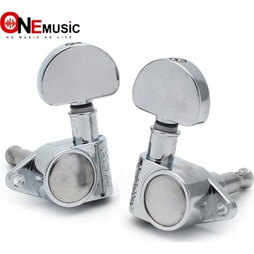 Guitar Sealed Fan-shaped Tuning Pegs Tuner Machine Heads for Acoustic Electric Guitar Guitar Parts Black/Gold/Chrome