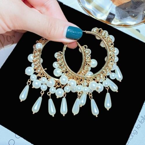 New arrival womens stud earrings Imitation pearls water drop women earrings holiday party club earrings for ladies