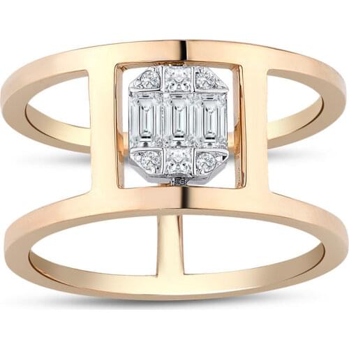 0.30 CT sa. Diamond Baguette Ring Handy Custom Craftsmanship Gift Gold Special Occasions Design Shiny Elegant Jewelry