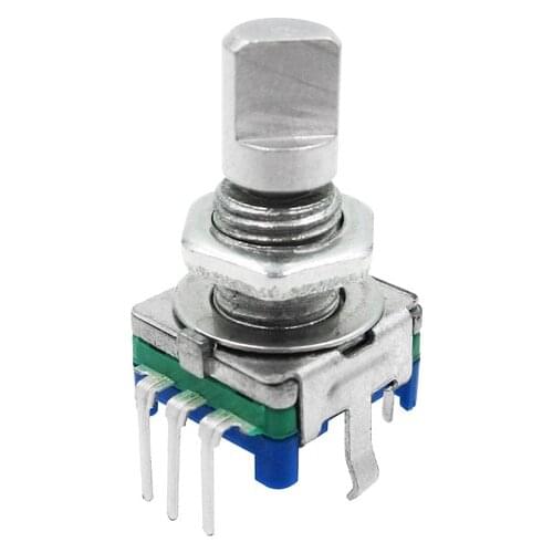 10pcs Original,Rotary encoder,code switch/EC11/ digital potentiometer,with switch,5Pin, handle length 20mm