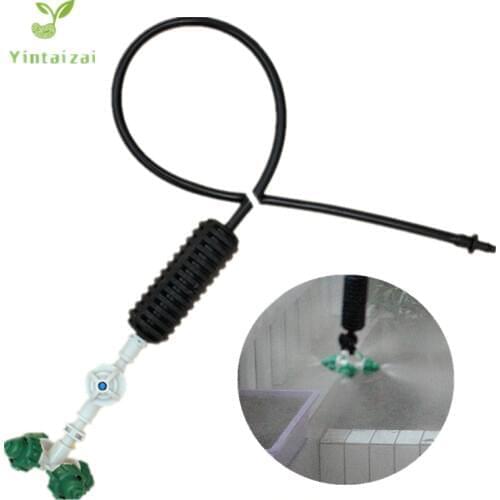 10pcs Green Fogger Cross Misting Hanging Assembly Sprinkler Cooling Hanging Sprinkler For Garden Greenhouse Irrigation