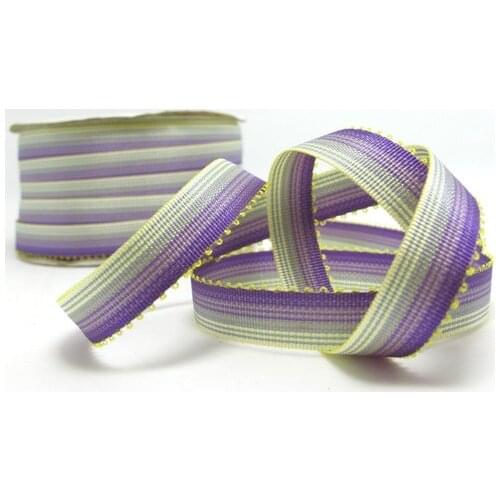 10 Yards 3/8 Inch (10mm) Picot Ombre Ribbon Trim|Green Pink Narrow|Polyester|Picot Edge|Doll Trim|Embellishment