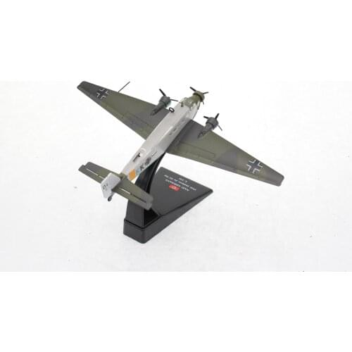 15506 Diecast Plane 1/144 Scale fighter Junkers Ju 52/3M Transport Military - Aircraft Model Airplane Toys for Gift Collecttion