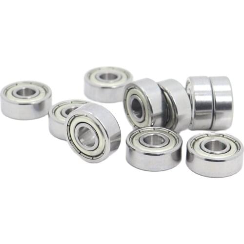 1603ZZ Bearing ABEC-1 (10PCS) 5/16"x7/8"x9/32" inch Miniature Ball Bearings 7.938mm x 22.225mm x 7.144mm 1603Z