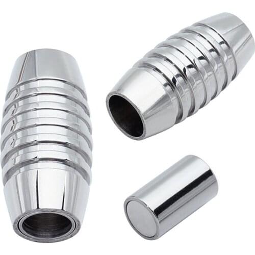 2 PCS Stainless Steel Jewelry Connectors Silver Tone 5mm Strong Magnetic Clasps DIY Necklace Bracelets Jewelry Finding