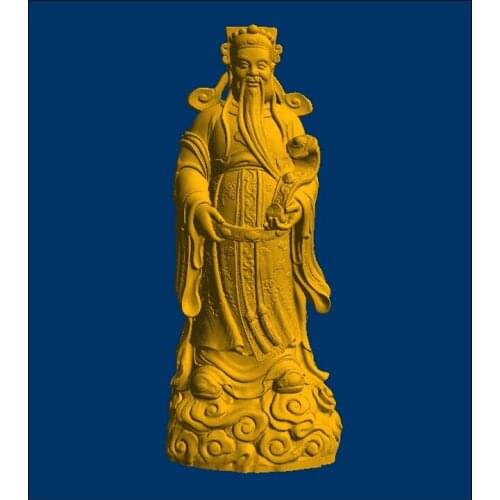 3D model STL CNC computer carving relief Sculpture Chinese Bodhisattva--1