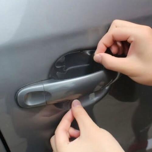4 Pcs Car Door Handle Invisible Transparent Anti-scratch Protection Protector Sticker SAL99